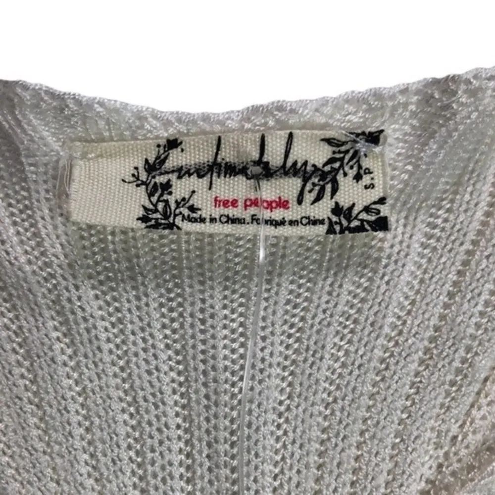 Free People Intimately Creme Ribbed Knit Racerback Tank Top - Image 3