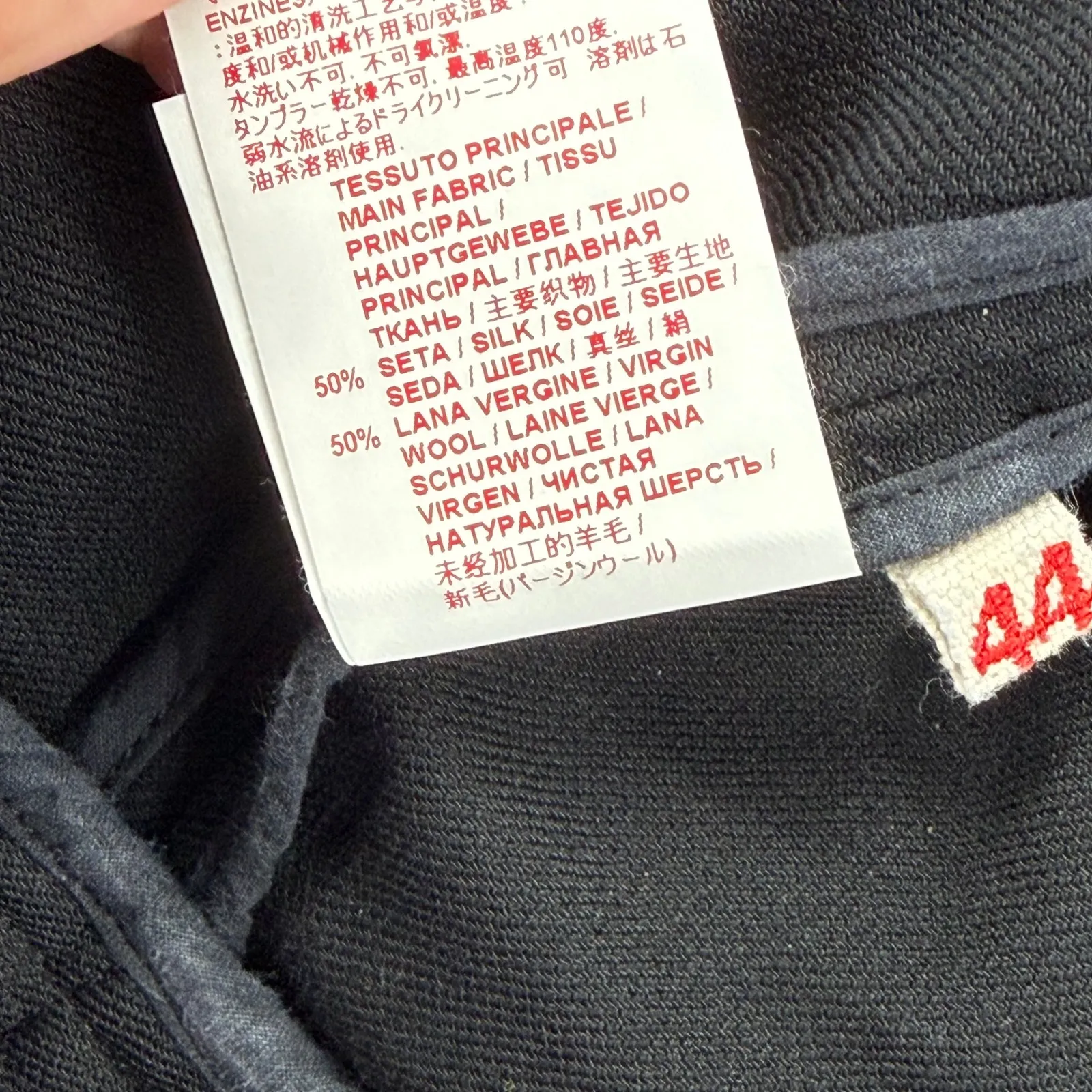 MARNI Black Silk Wool Blend Button Front Midi Coat Jacket Size 44 US 8 Italy - Image 9