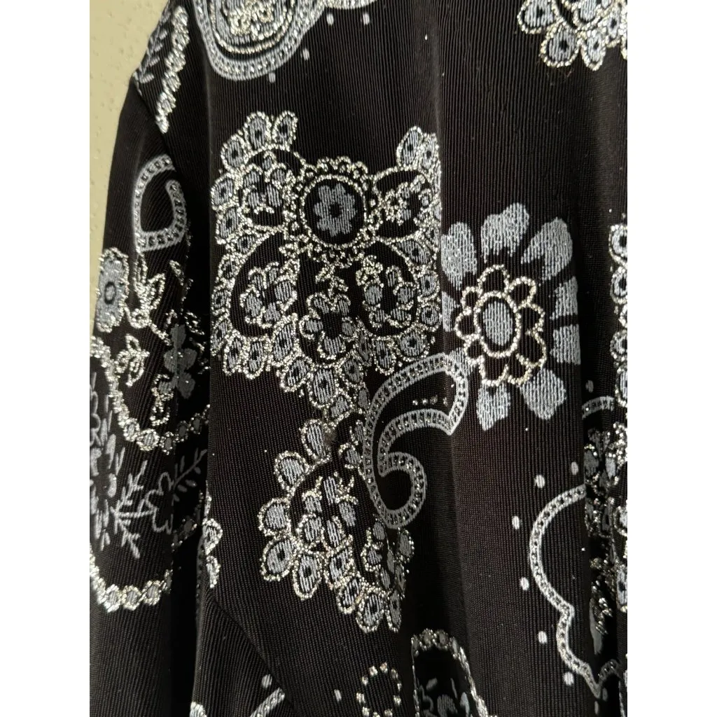 Alex‎ Evenings Womens Jacket and Tank Set 3X Black Sparkle Top Wedding Formal - Image 13