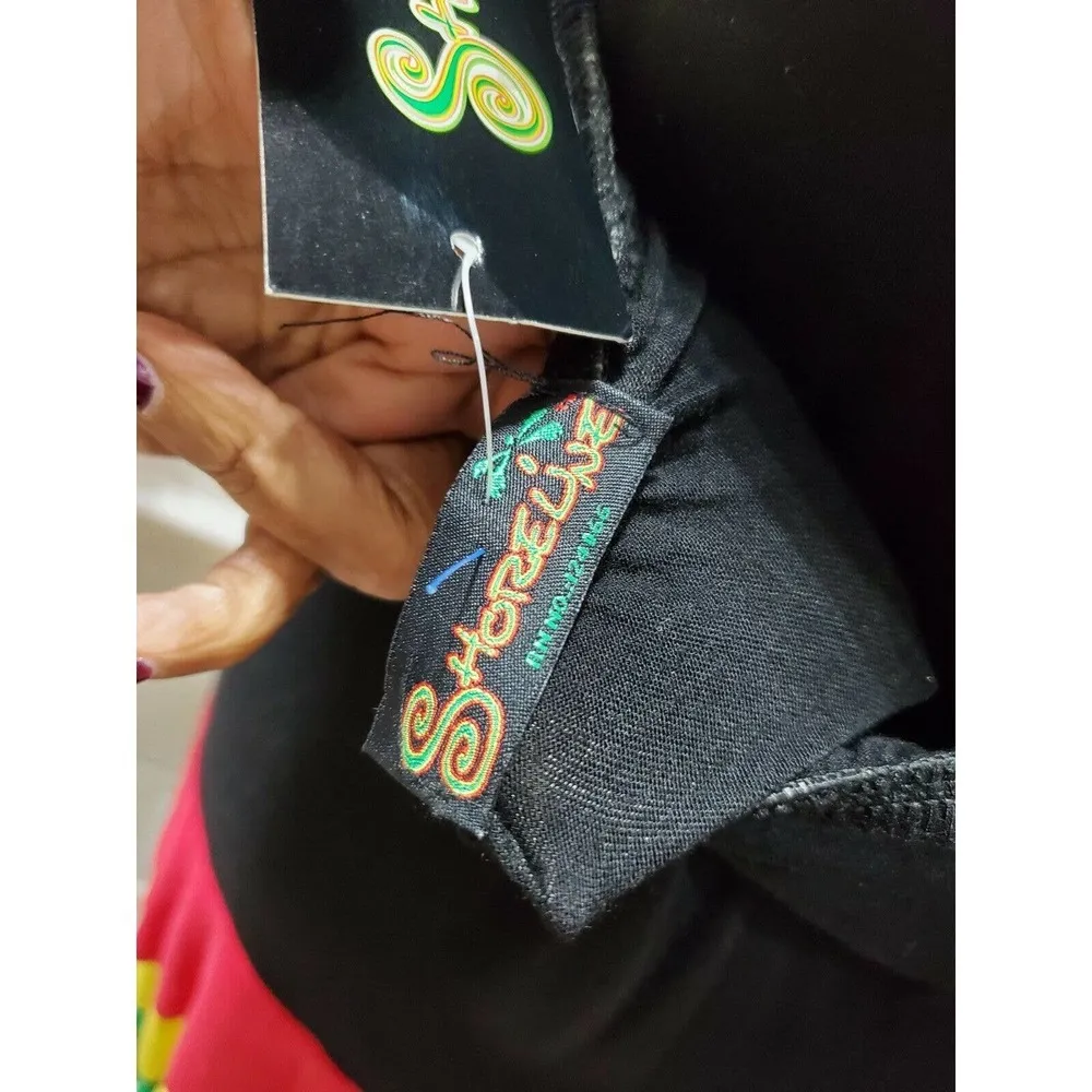 Shoreline Women Multicolor Polyester Off the Shoulder Knee Length Dress Size 30 - Image 8