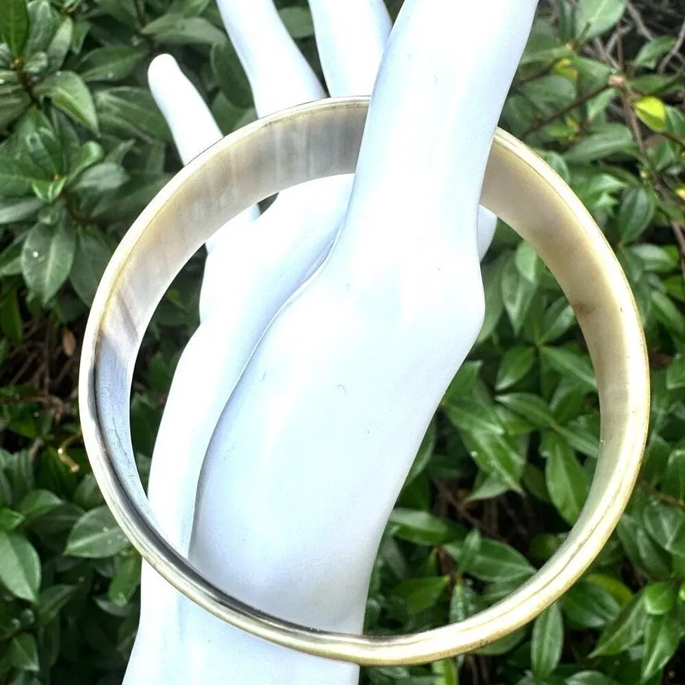 Buffalo Horn asymmetrical bangle bracelet - Image 8