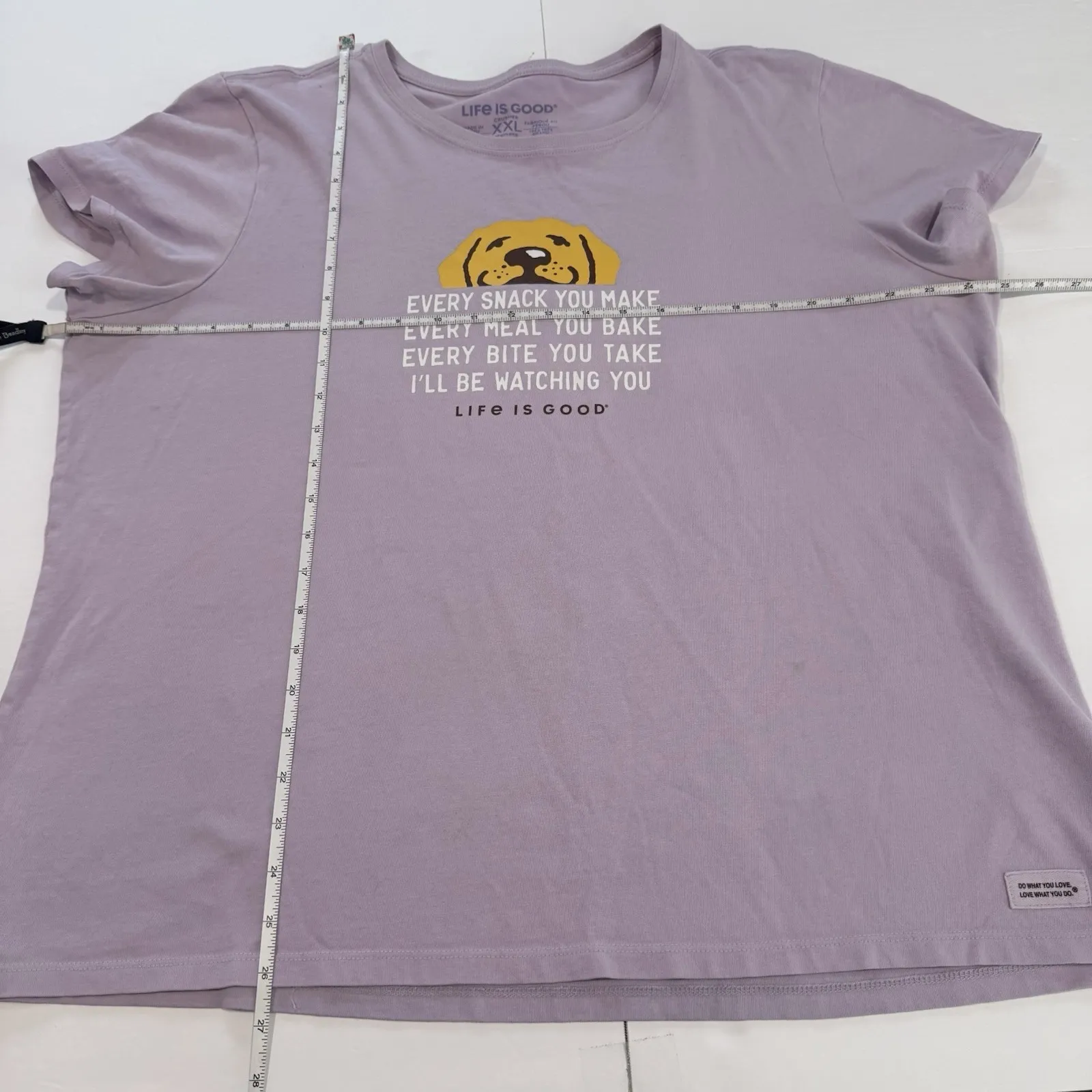 Life is Good Purple Dog Short Sleeve Crew Neck Crusher Tee Size 2X  XXL - Image 7