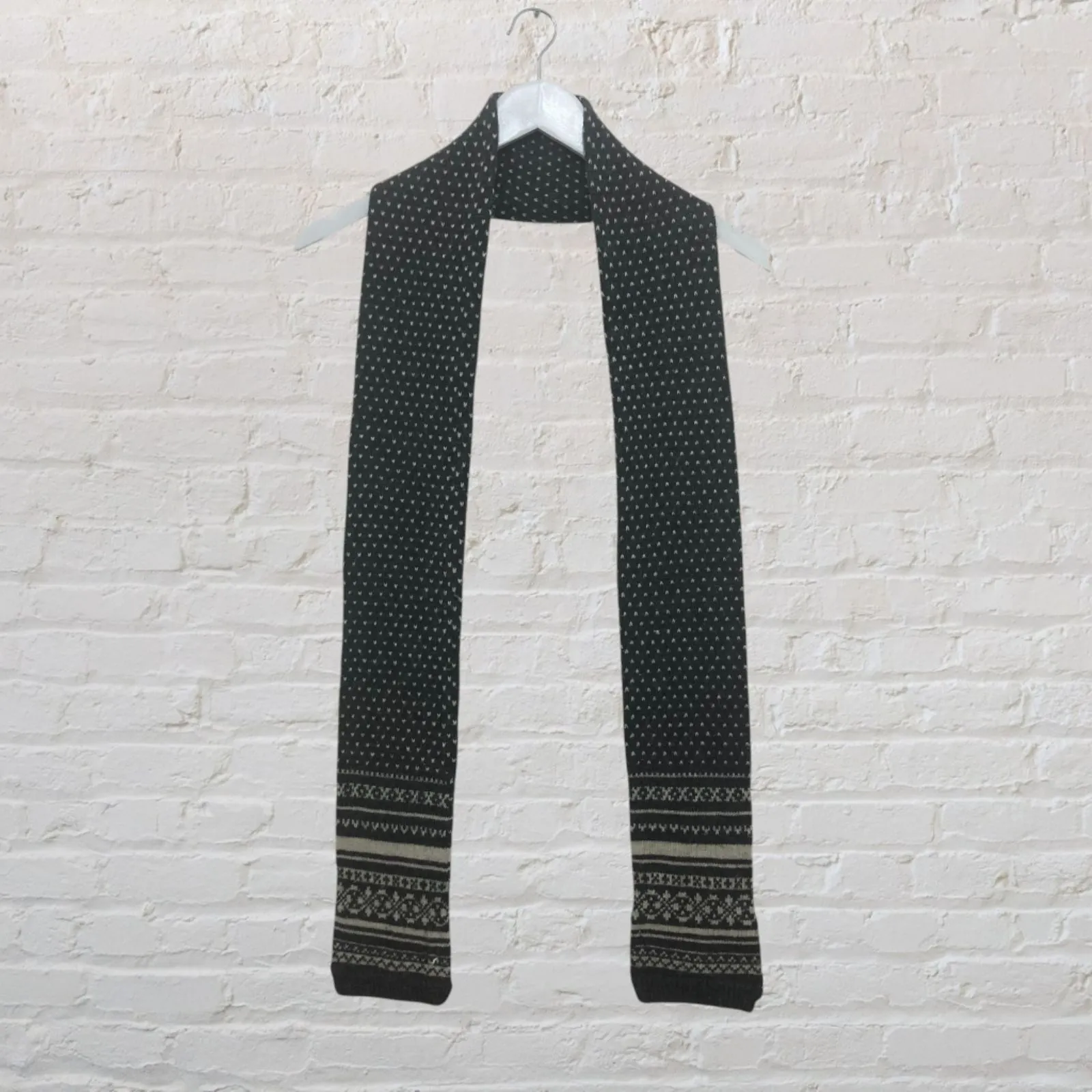 American Eagle Fair Isle Wool Blend Scarf Unisex - Image 4