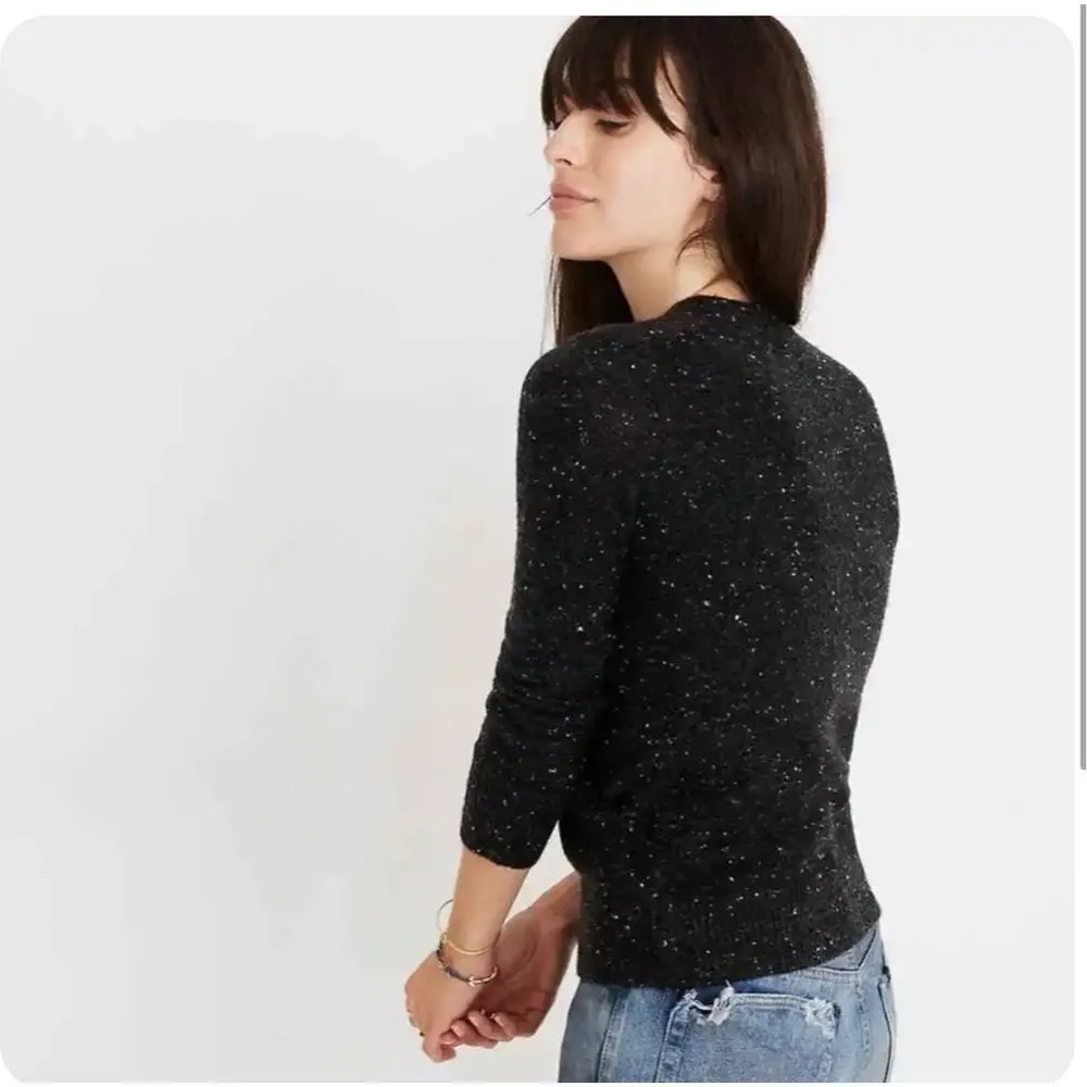 Madewell Donegal Wrap-Front Pullover Sweater In Coziest Yarn Wool Gray Womens - Image 2