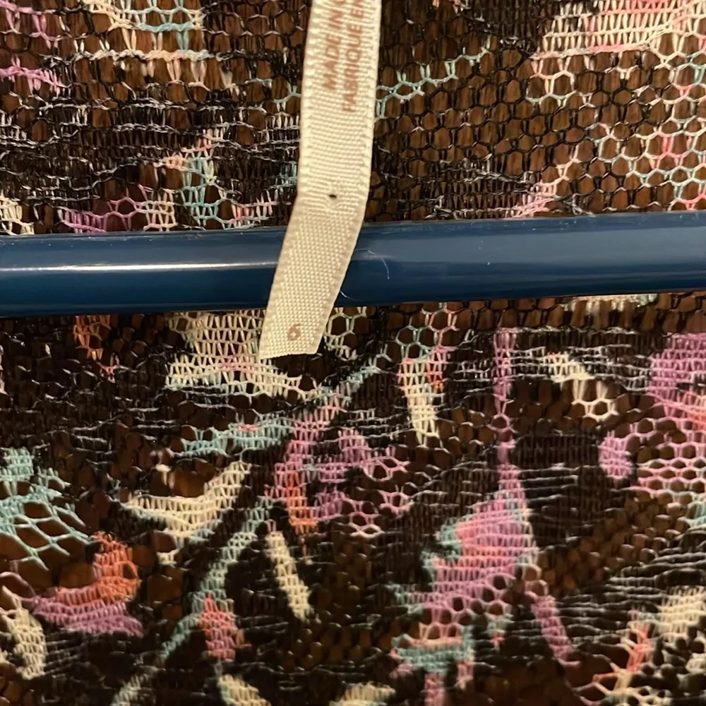 Free People Cherry Blossom Lace Accordion Mini Dress Sz 6 - Image 7