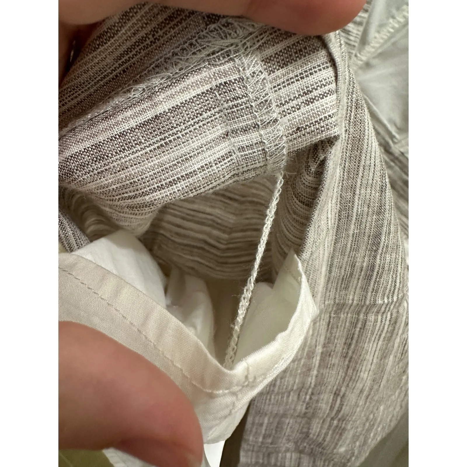 Banana Republic Strapless Linen Cotton Blend Coastal Dress w Pockets Sz 0 EUC XS - Image 9