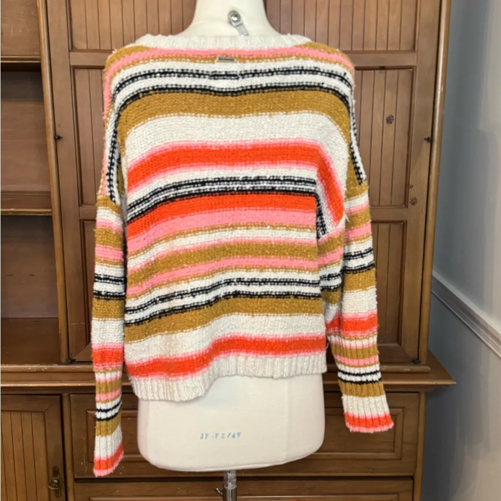 Billabong Striped Sweater, Size Large - Image 2