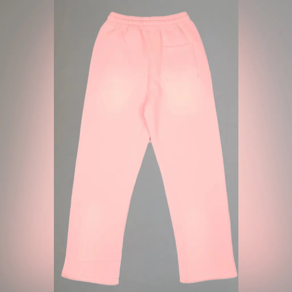Trendy Graphic Sweatpants in Pink Size XL - Image 2