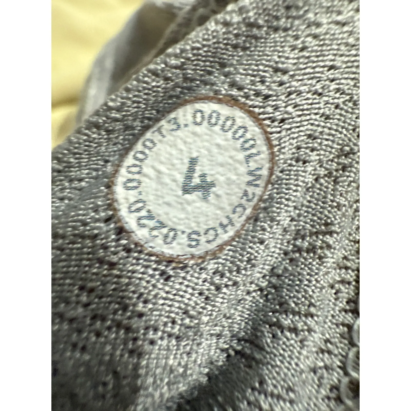 Lululemon Grey Striped Lattice Back Sports Bra Size 4 - Image 4