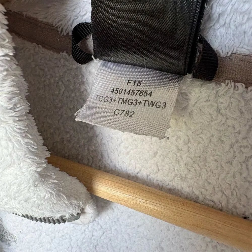 The North Face Women's Fleece Jacket Light Blue Size M Full Zip Mock Neck - Image 7