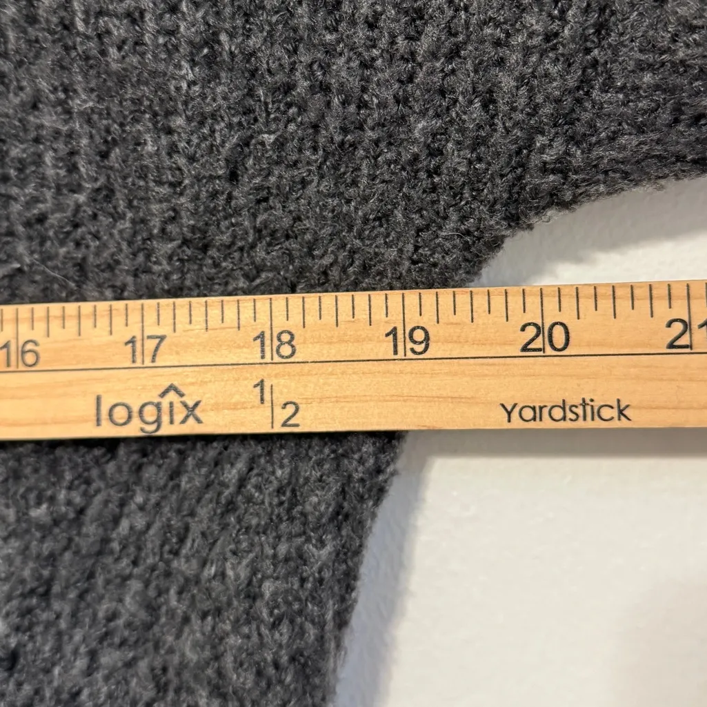 Abercrombie & Fitch Knit Turtleneck Sweater Dress Gray Size Medium - Image 6