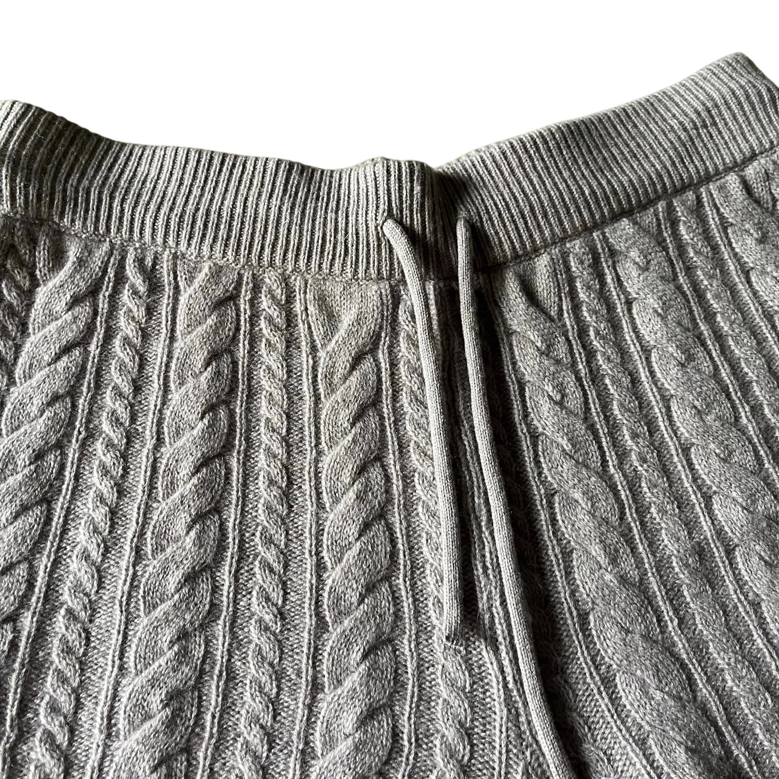 Sweaty‎ Betty Shorts Womens 8 Lilac Purple Cable Knit Cashmere Wool Blend Soft - Image 4