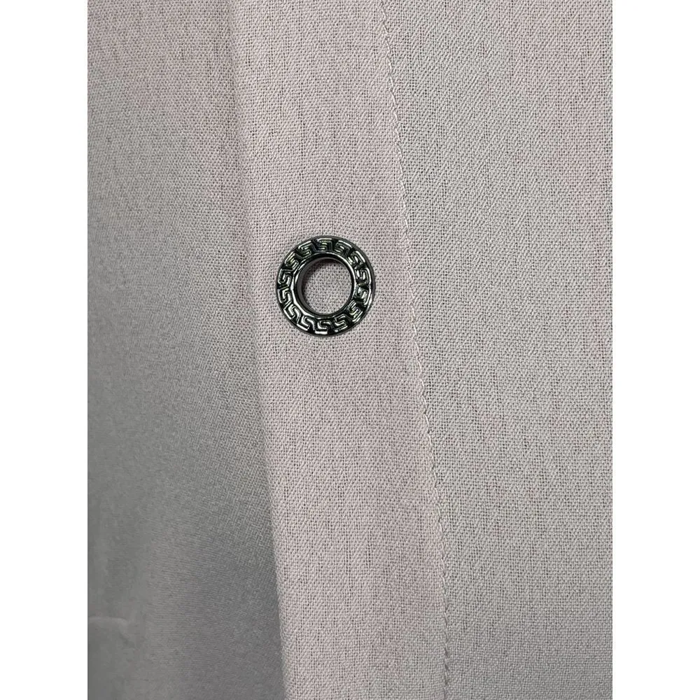 CBR Women's Long Sleeve Blouse Top Blush Pink Grommet Detail Size XL - Image 5