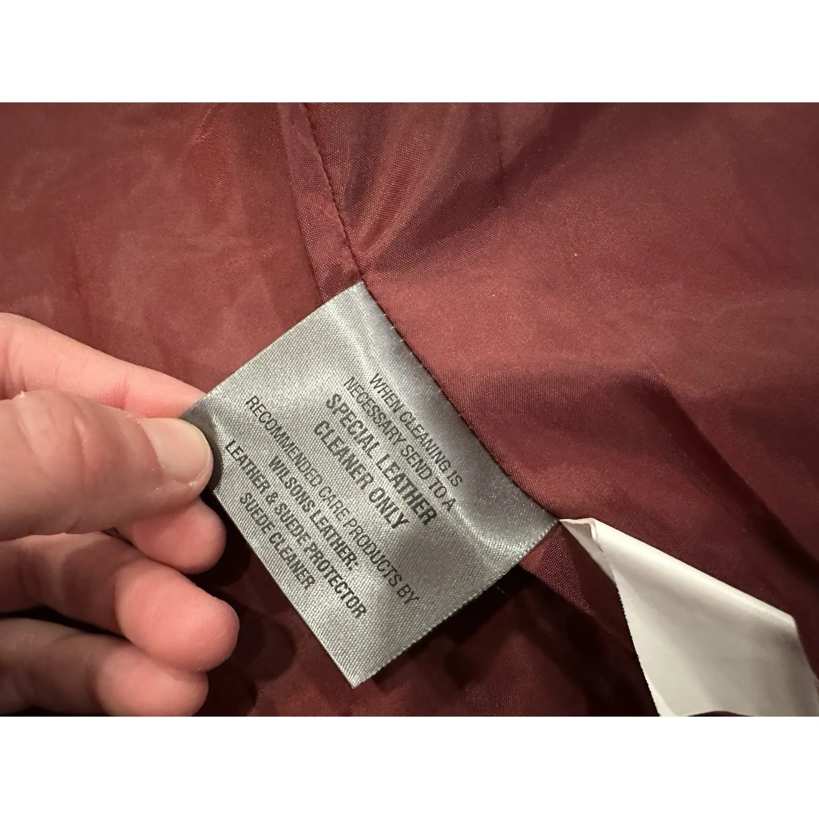 Wilson's Leather Red Suede Blazer Coat Buttons Women's Large L - Image 7