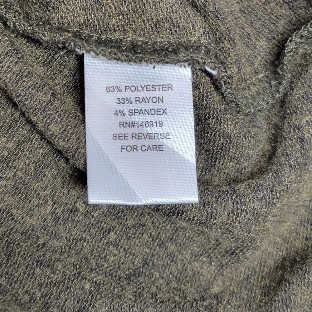 Cloud Chaser Sweater Dress Womens 2X Brown Olive Seamed A-line Pull On Midi - Image 8