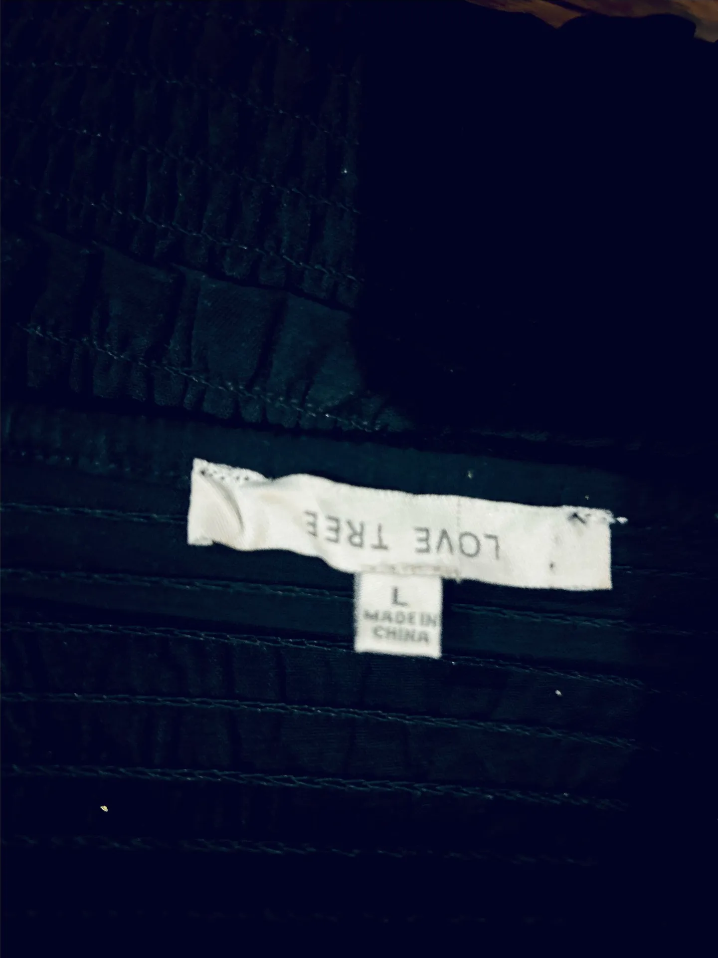 Love Tree BLACK SUPER BOHO Copa Smocked Cropped Tank Top with Ruffle Sleeves - Image 13