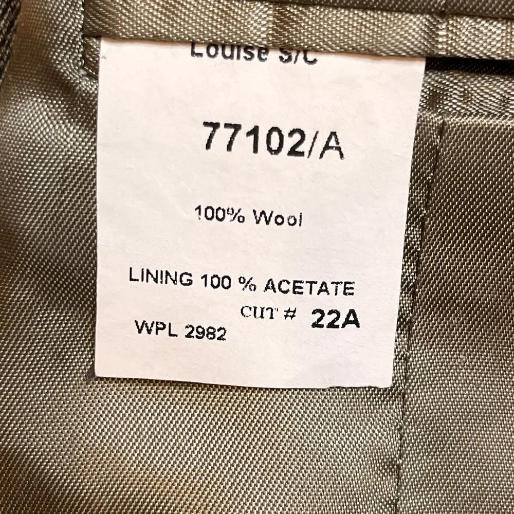 Ann Freedberg Blazer Wool Jacket Blazer SZ 8 Career Work Office Sophisticated Brown - Image 15