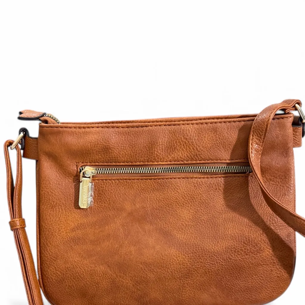 GUSSACI brown crossbody bag small Orange - Image 3