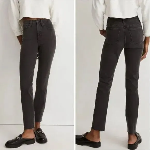 NEW‎ Madewell Stovepipe Jeans in Banberry Wash: Raw-Hem Edition, 25 - Image 3