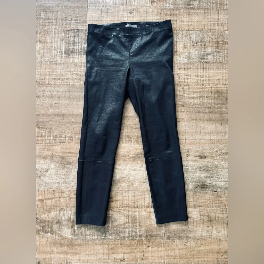 Vince. Lamb leather black legging petite medium 28" waist 24" inseam - Image 3