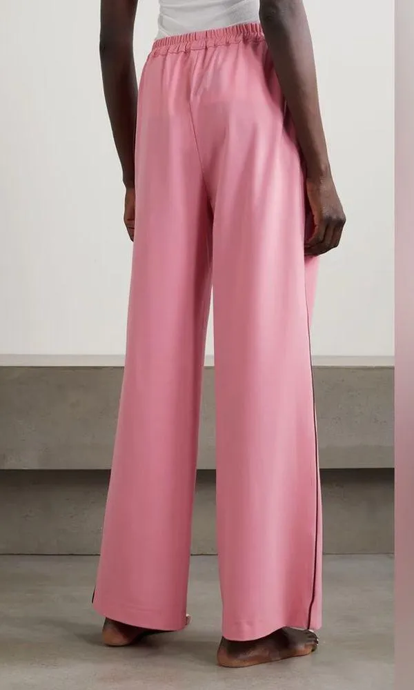 SET SLEEPER Off The Duty piped crepe pajama shirt and pants Pink Size XS - Image 5