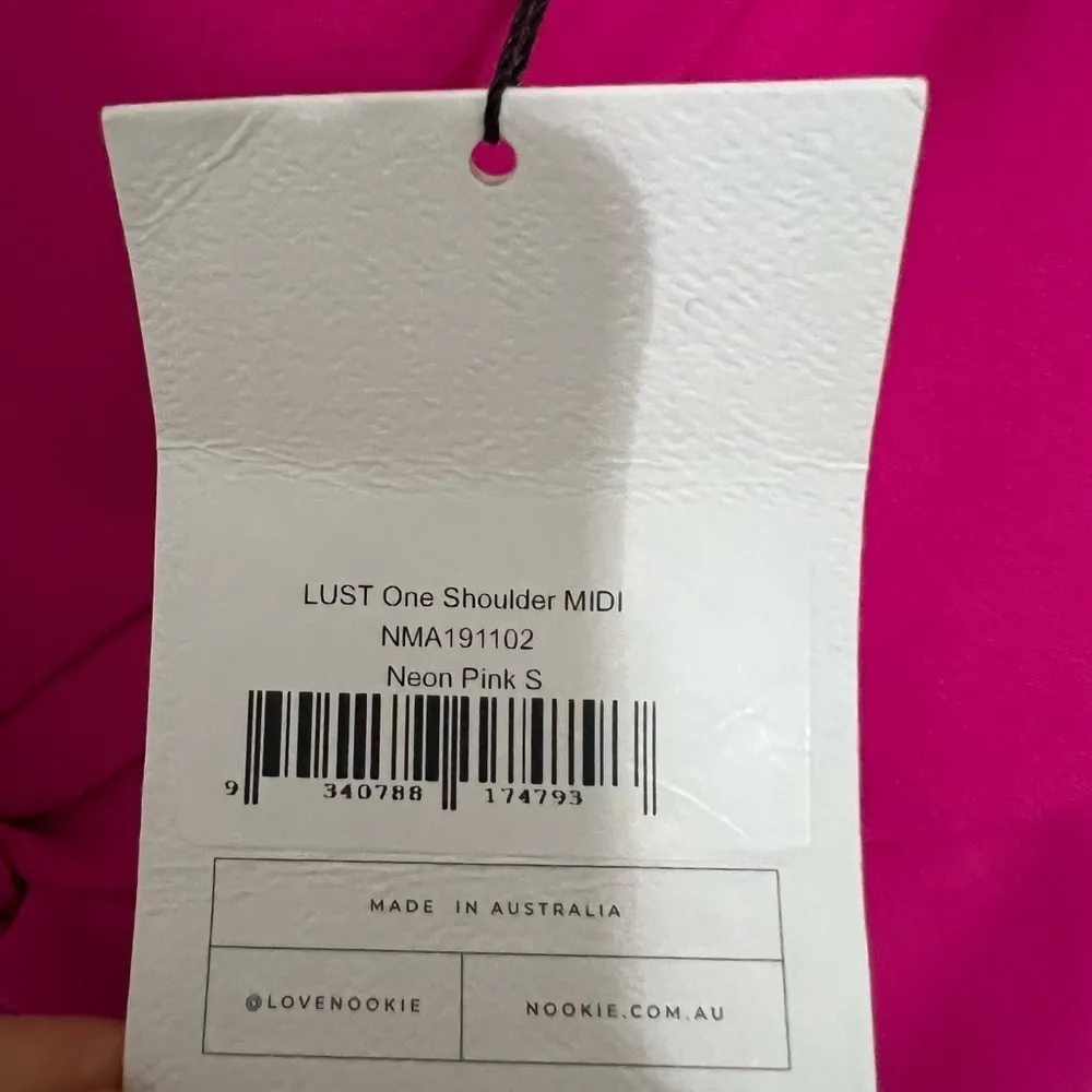 NWT Nookie Lust One Shoulder Midi Dress in Neon Pink - Image 10