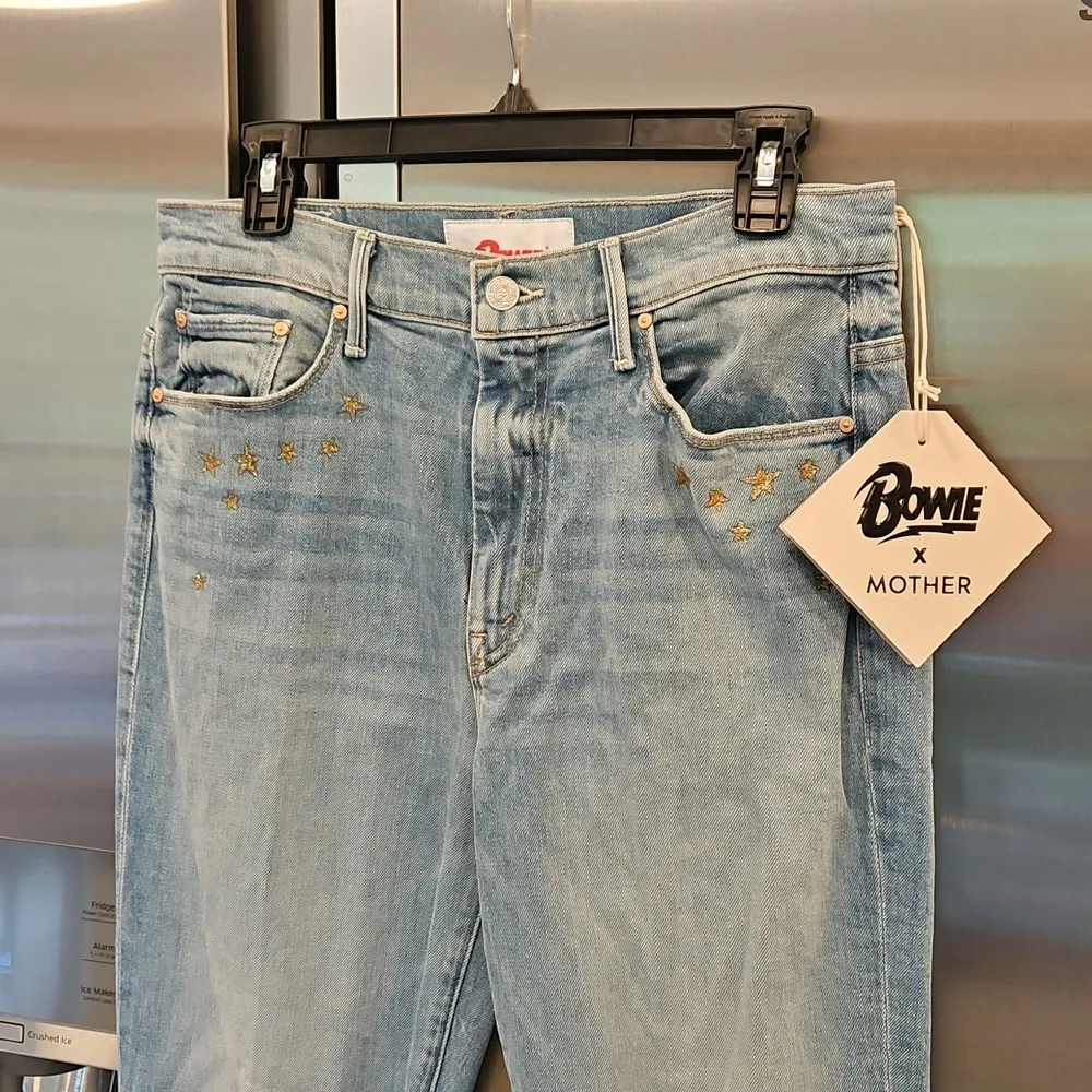 💕MOTHER SUPERIOR💕 MOTHER x BOWIE The Super Cruiser ~ The Jean Genie 30 NWT Blue - Image 13