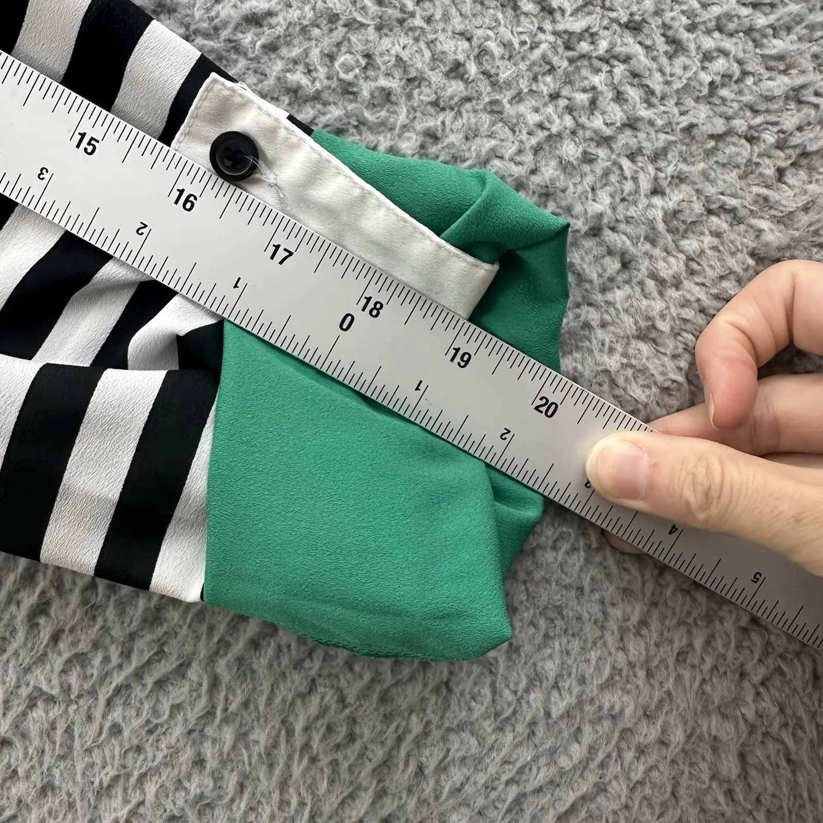 Multiples‎ Popover Roll Tab Tunic Top Blouse Boho Striped Women's Petite Small - Image 7