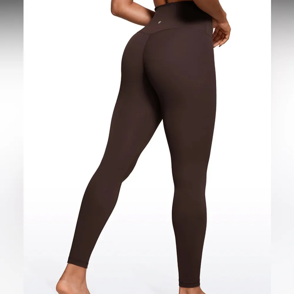 CRZ Yoga Hot Fudge Brown Butter Luxe Leggings 23” - Image 4