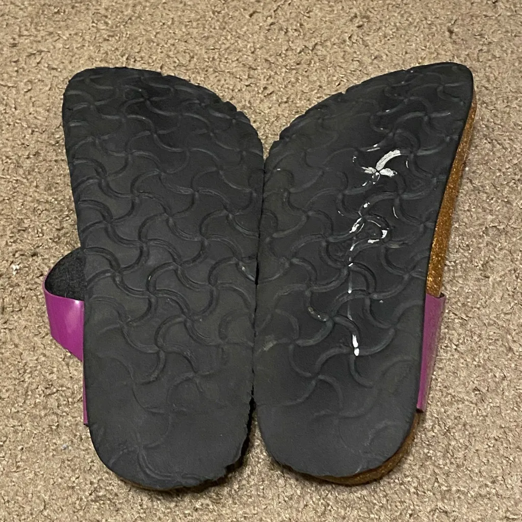 Birkenstock Betula Gizeh Birko-Flor Shiny Purple Sandals Thong Women's‎ 7 EU 38 - Image 5