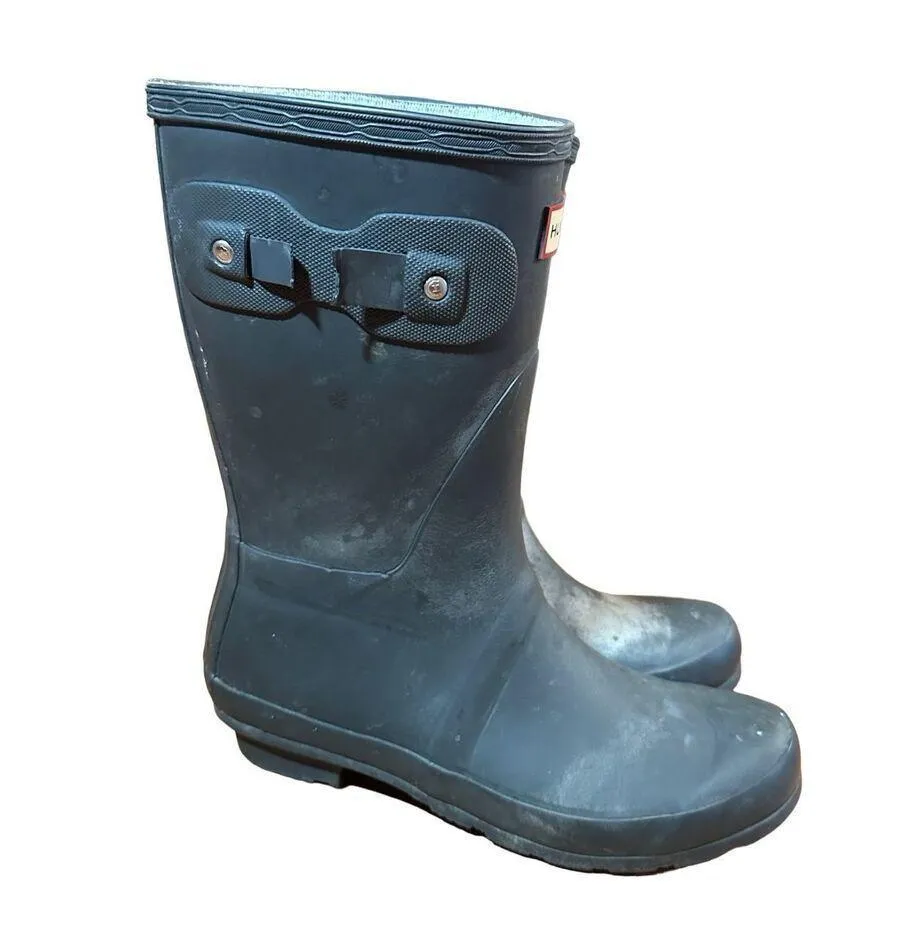 Hunter tall charcoal gray women’s sz 8 boots - Image 2