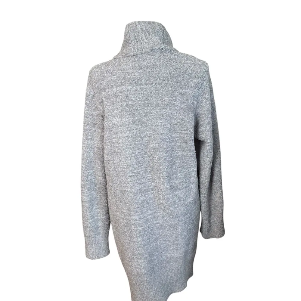 Barefoot Dreams Cozy Chic Cali Cardi Longline Knit Cardigan Lounge Small Gray - Image 7