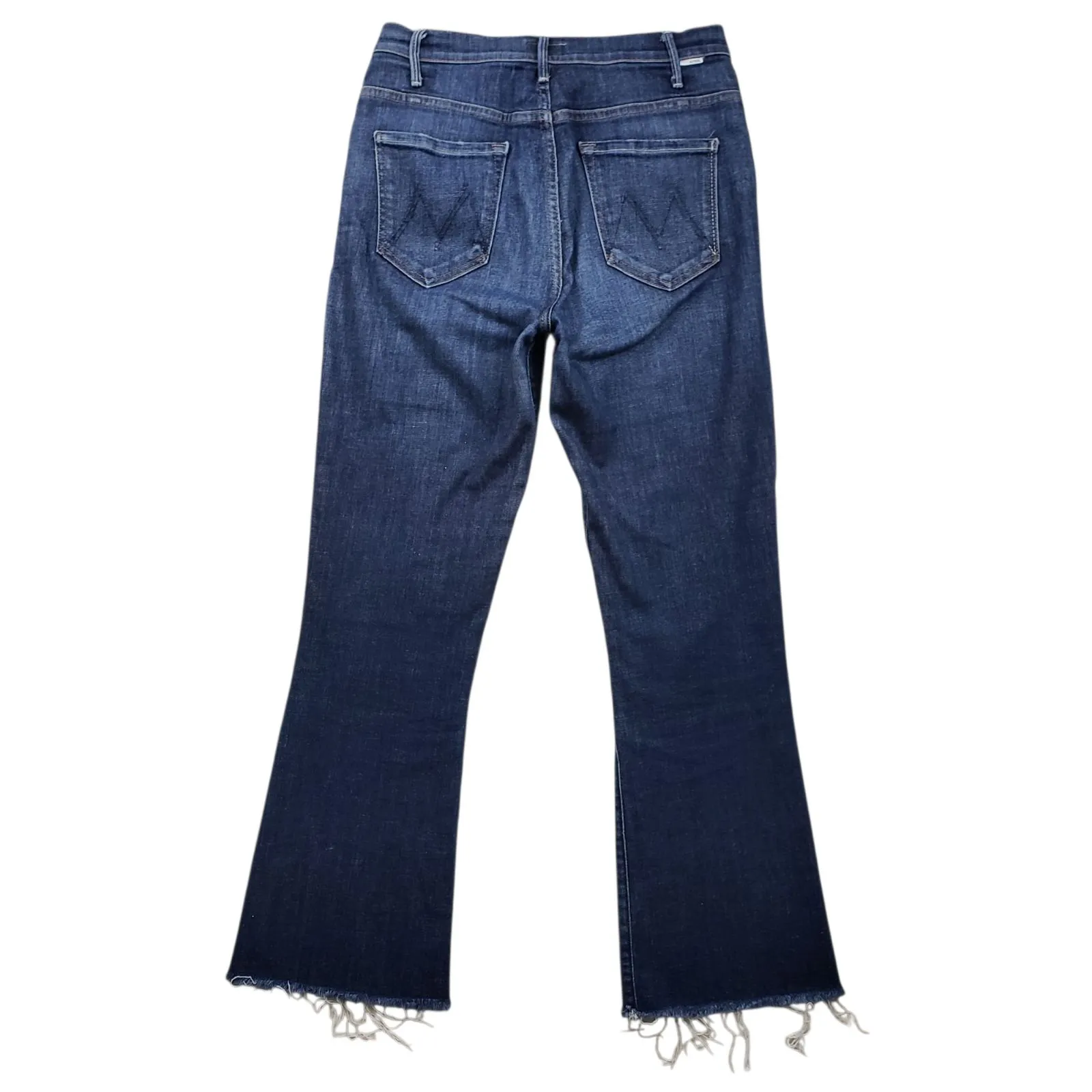 Mother Hunter Ankle Fray Jeans Womens 28 Blue Denim High Rise Ankle Flare - Image 8
