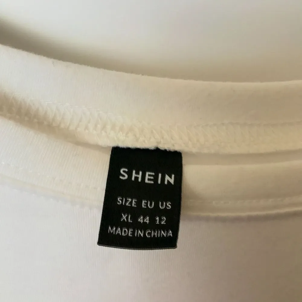 Shein Surf's Up Fashion Chasing T Shirt Graphic Tee Short Sleeve Logo Print - Image 3