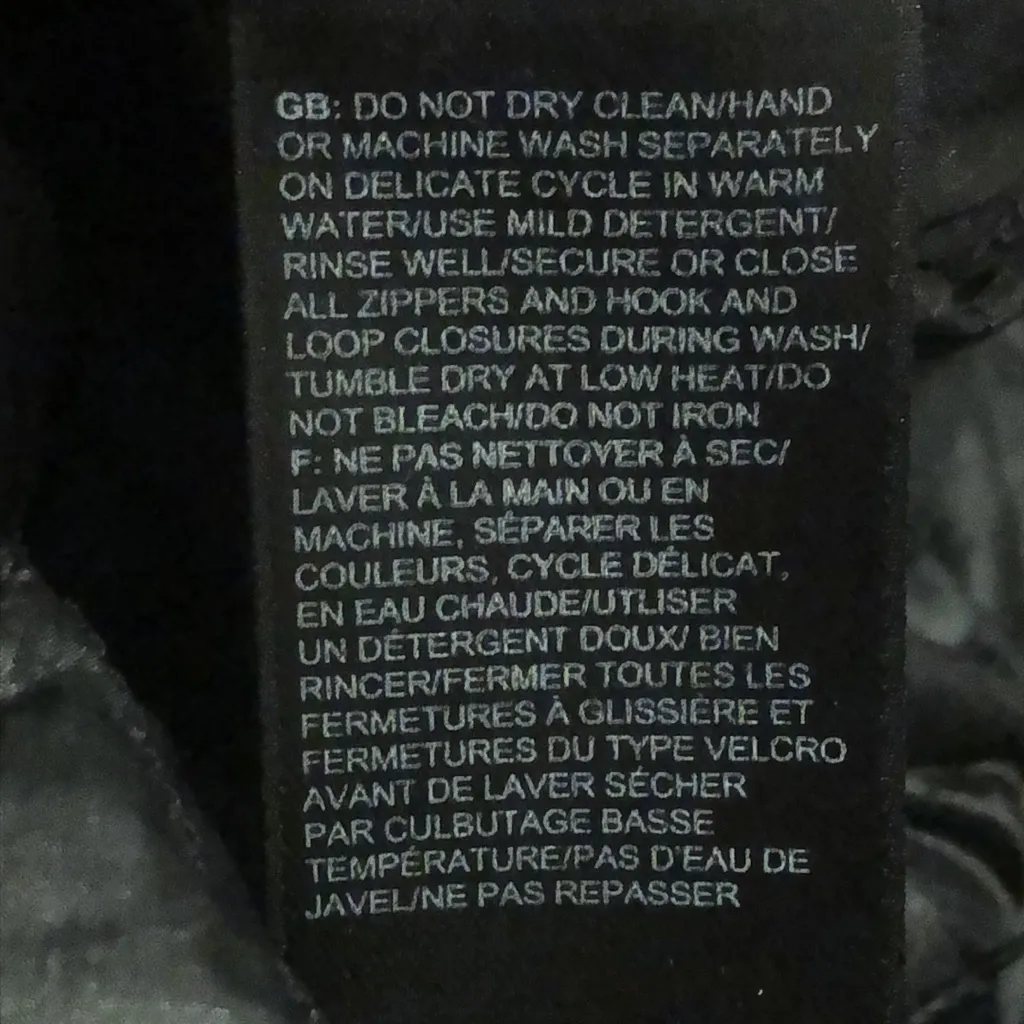 NORTH FACE Black Thermoball Diamond Quilted Jacket Zippered Hand Pockets Sz Med - Image 5