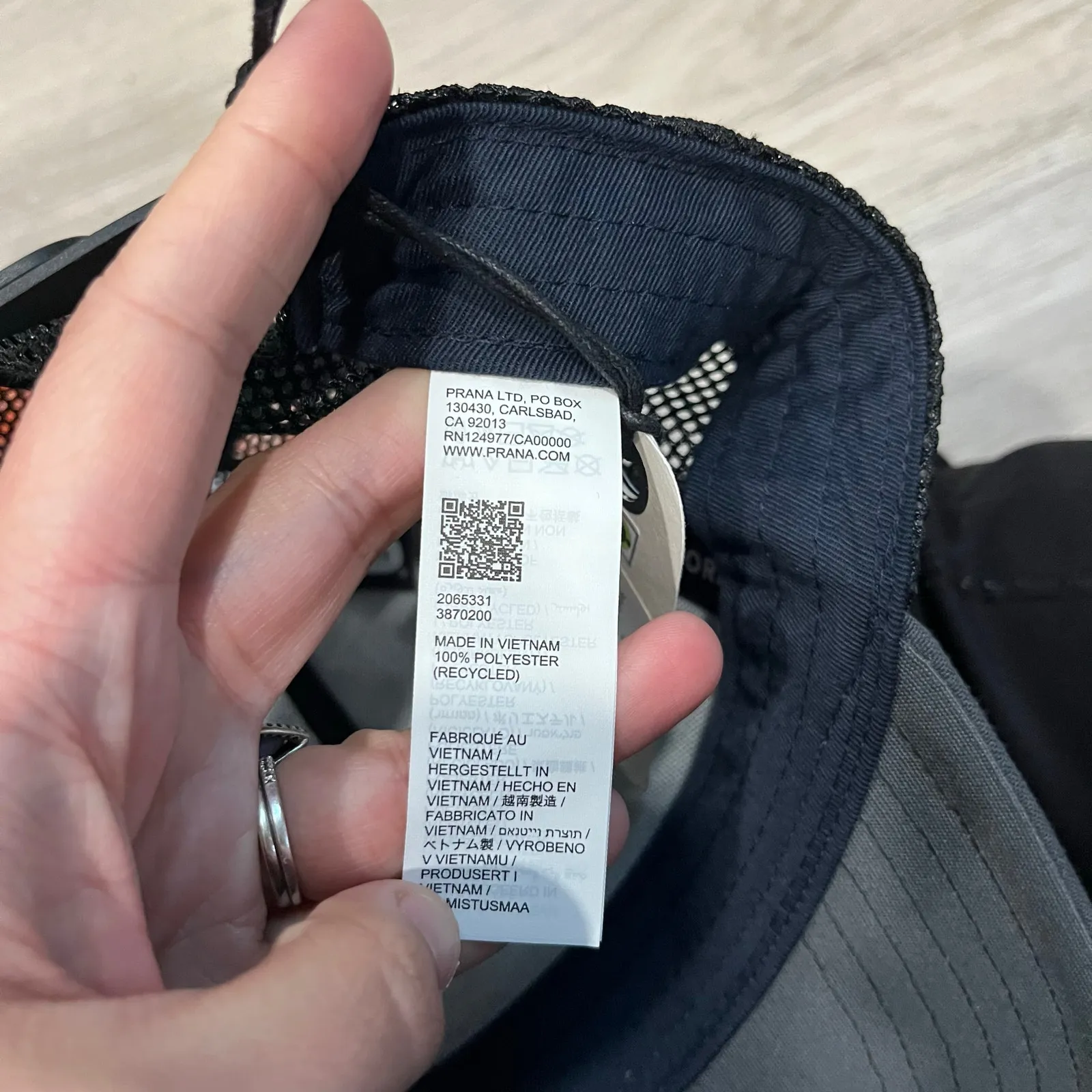 New Prana Roads Ahead Trucker Hat Shadow Feelings O/S Hiking Outdoor - Image 4