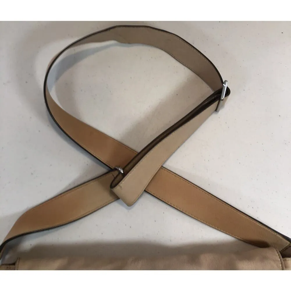 Elizabeth And James Women’s CrossBody Bag Tan Leather Shoulder Purse READ - Image 4