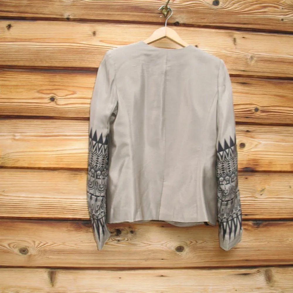 Parker  Silk Print Blazer Jacket - Image 7