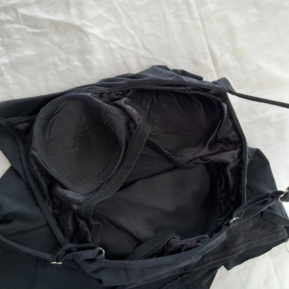 Magicsuit Black Tiered Slimming Tankini Bra Top Swimsuit size 12 - Image 9