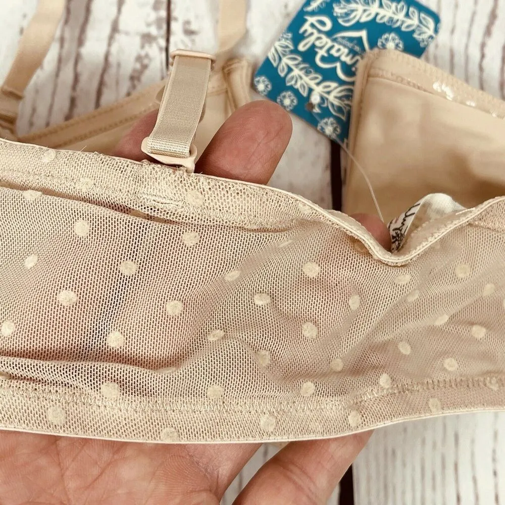 Free People Intimately Bandeau Bra X-Small Sierra Convertible Antique Shell - Image 6