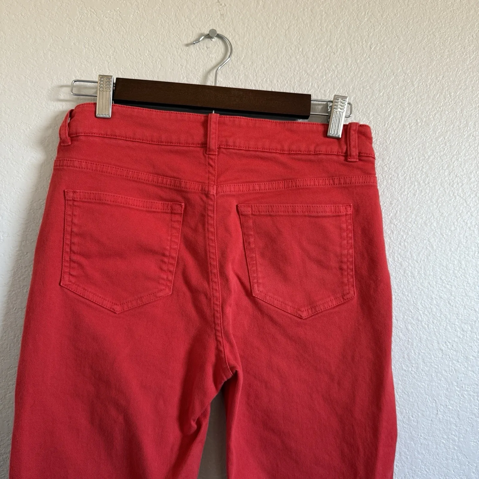 Loro PianaRed Straight Leg Premium Denim Size 27(eu 40) Women's Designer Jean - Image 11