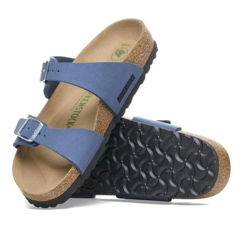 Birkenstock Sydney Vegan Element Blue Sandals Slides Size 38 US 7 - Image 5