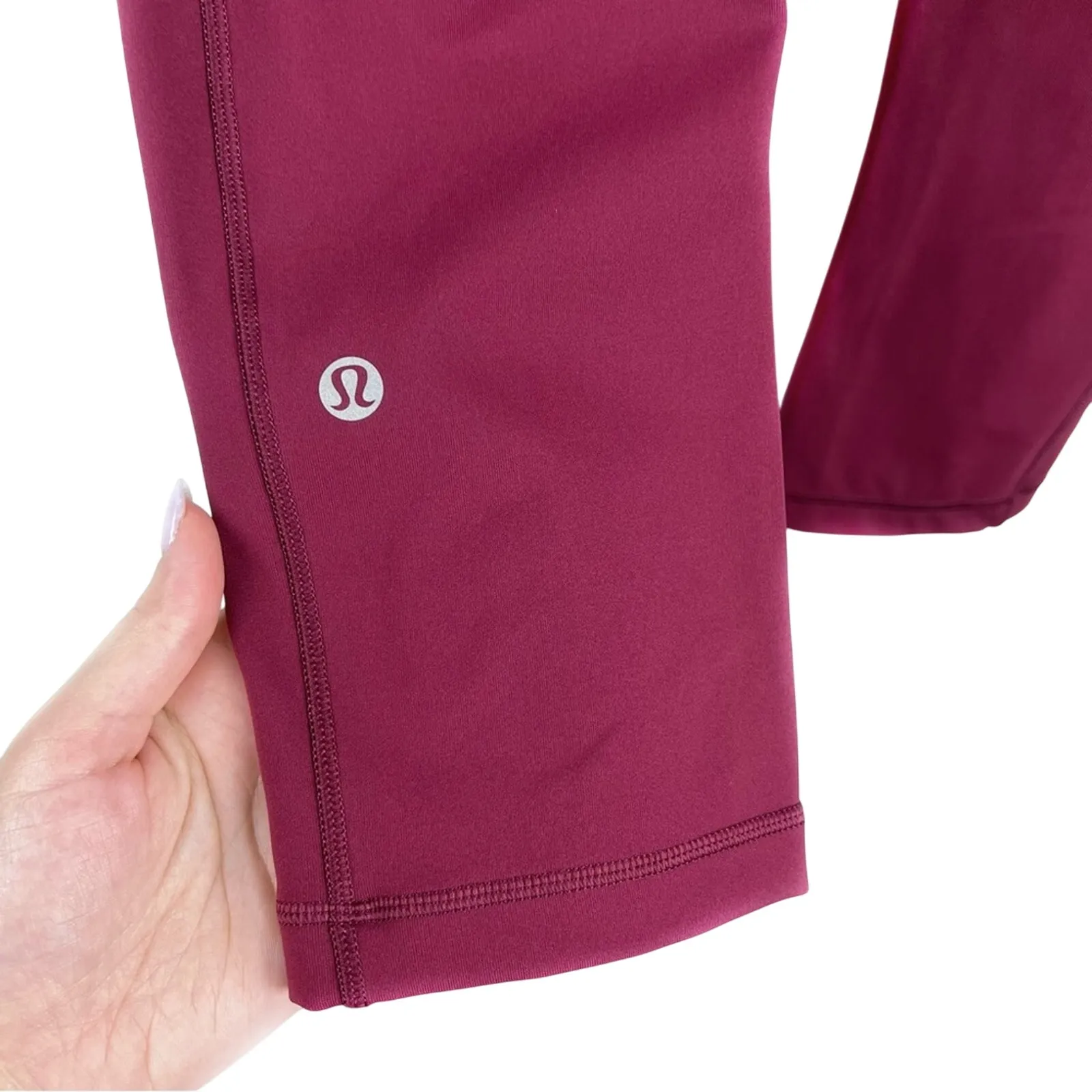 Lululemon Speed Up Crop Leggings 6 Ruby Wine W6AL7S - Image 3