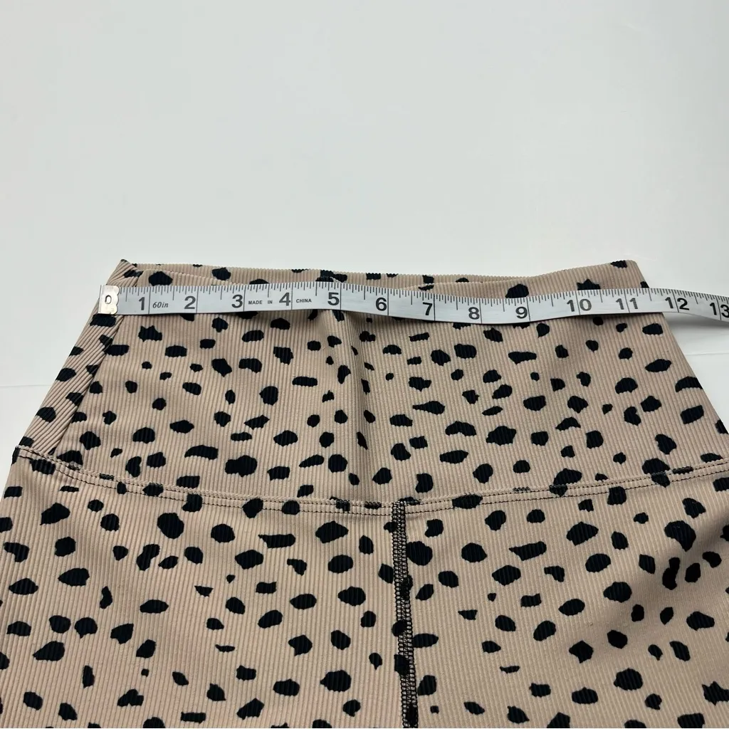 Beach Riot Ribbed Ayla Leggings Womens Size Medium Taupe Spot Stretch *TINY FLAW - Image 5