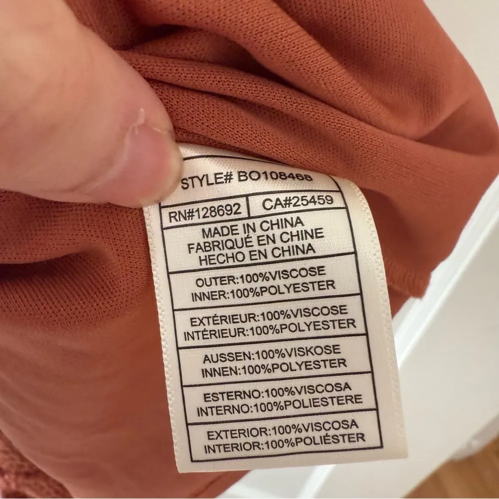 Steven Madden Ronnie Open Stitch Sweater Dress in Sienna Brown Size XSmall NWT - Image 5