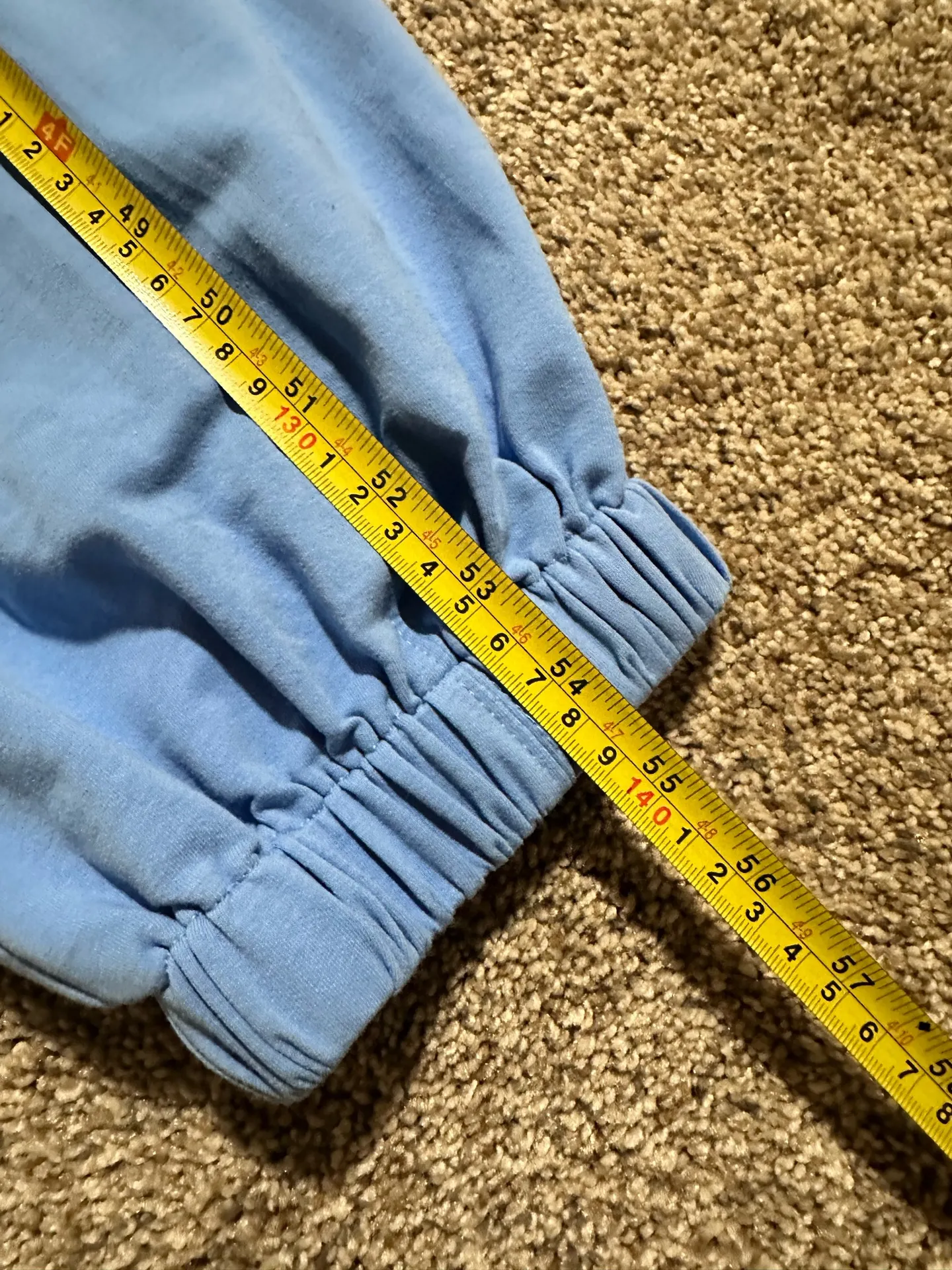 Blue sleeveless jumpsuit with tie waist #jumpsuit #sleeveless Size M - Image 5