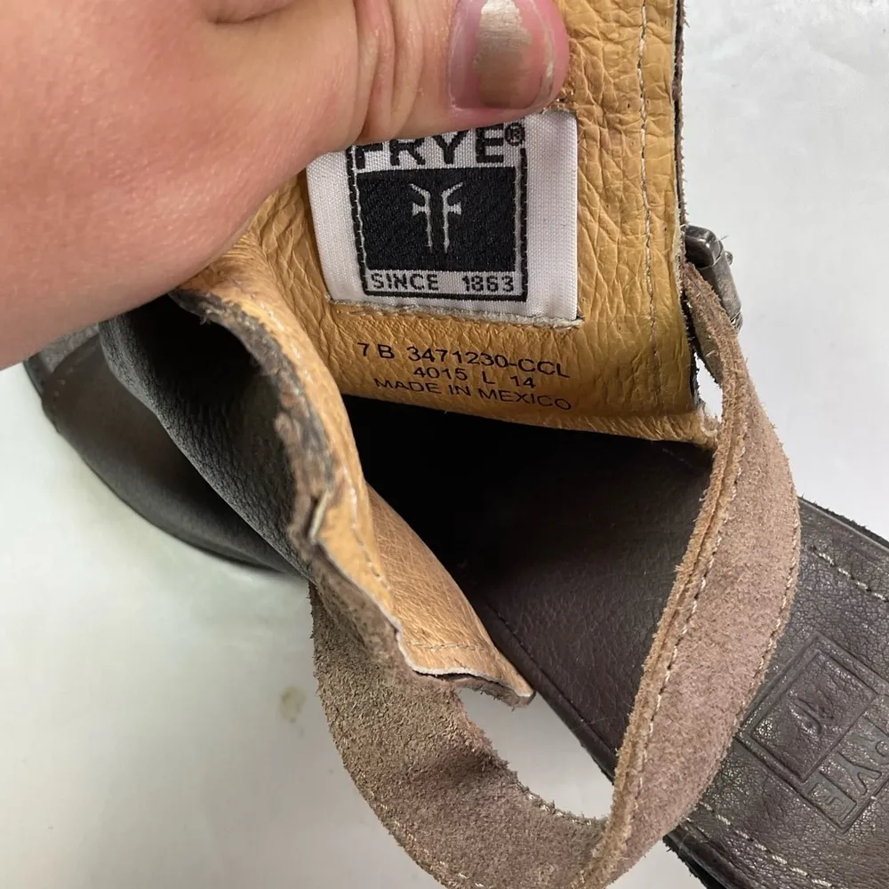 Frye Izzy‎ Artisan Slingback Heeled Sandals Size 7 - Image 6