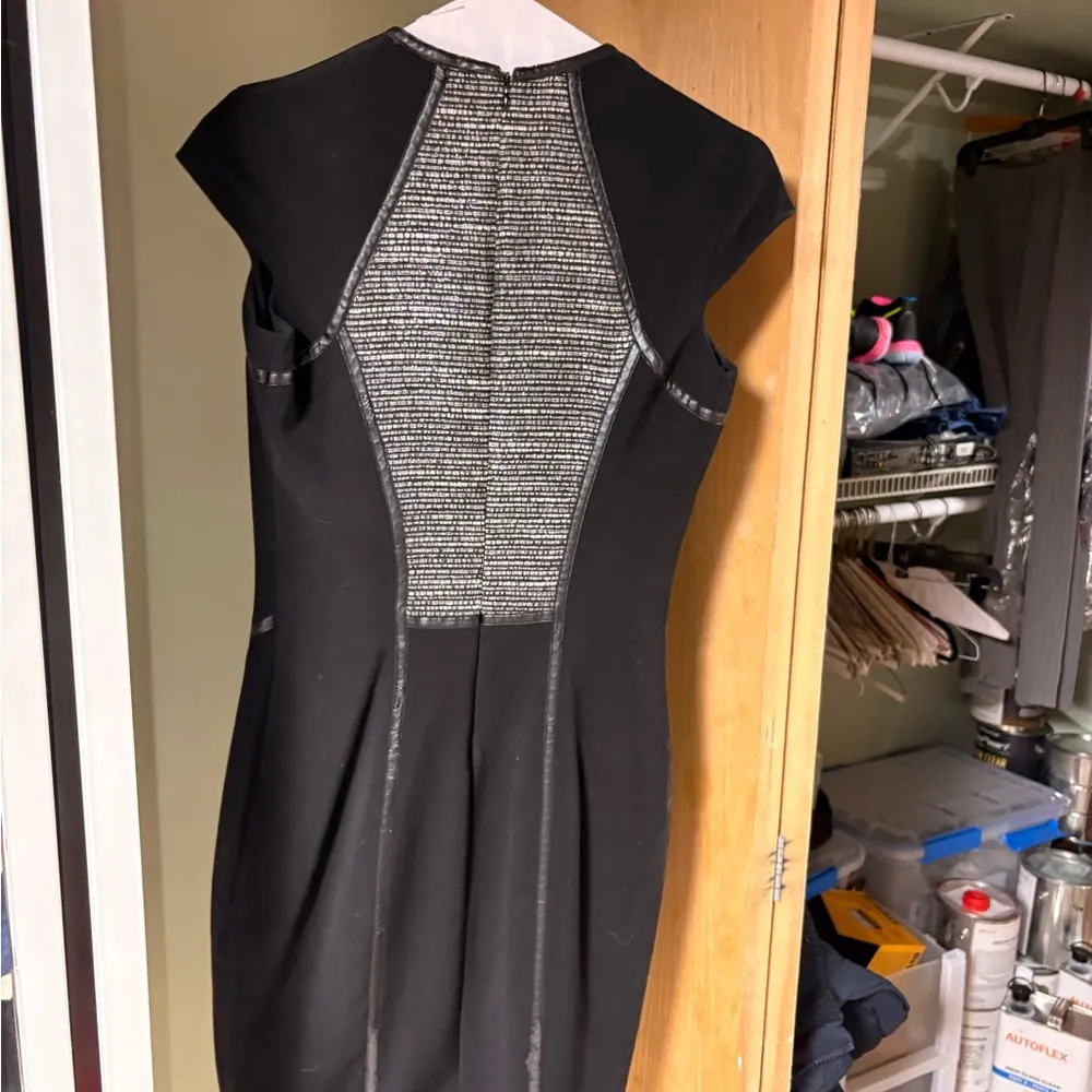 Cache Black and Silver Midi Dress - Image 2