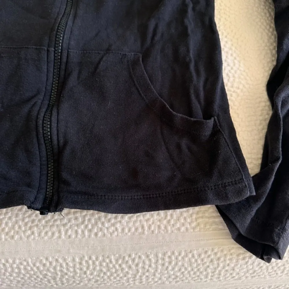 Atlantis Paradise Island Bahamas Black Skull Bejeweled Zipped Hoodie Jacket XL - Image 5