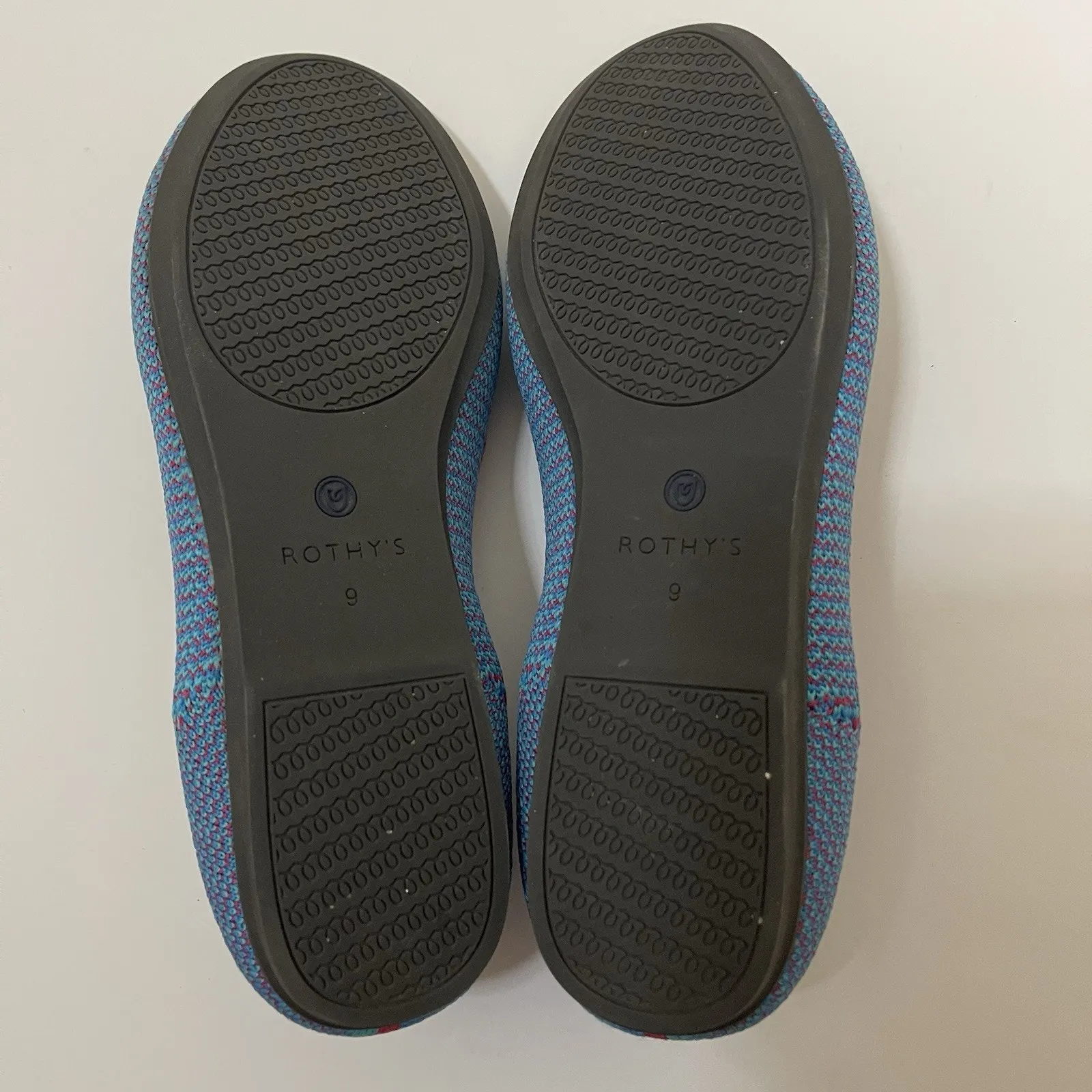 Rothy's The Loafer Bluebell Triple Stitch Knit Fabric Flats US 9 EU 40 - Image 2